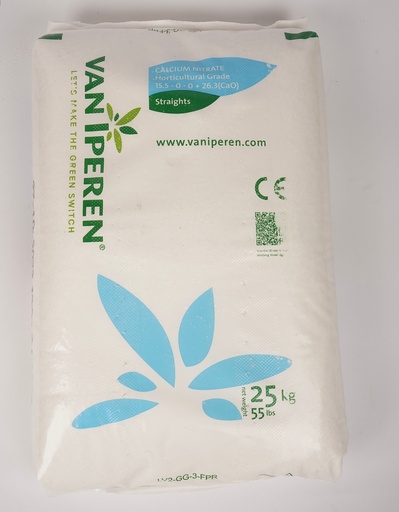 Minerālmēsli šķīstošie Calcium Nitrate 25Kg